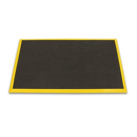 Ergomat Ergomat Bubble Down 2ft x 15ft Anti-Fatigue Floor Mat with 2in Yellow Bevels BDB0215-YB
